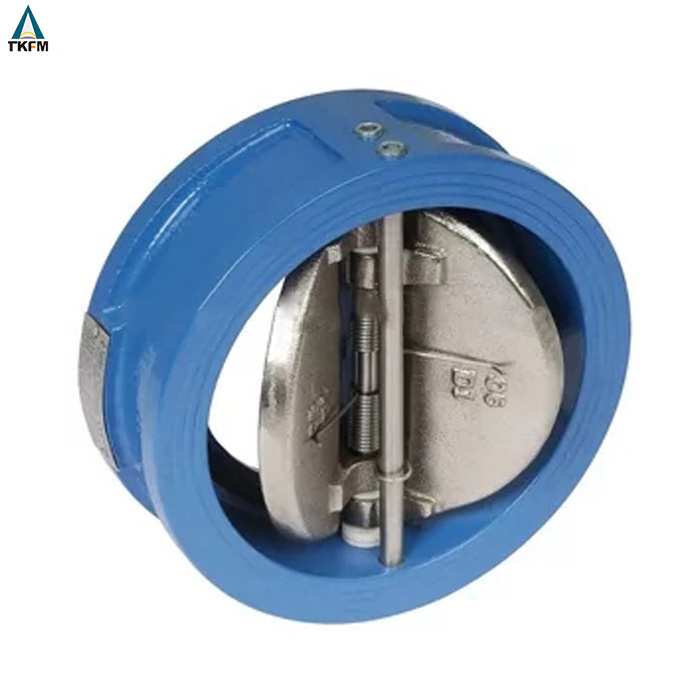 dual plate ductile iron universal vertical wafer butterfly flap type check valves price dn50 l