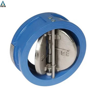 dual plate ductile iron universal vertical wafer butterfly flap type check valves price dn50 l