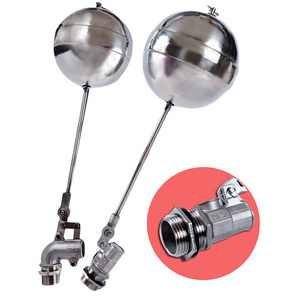 4 Inch Stainless Steel ss304 316 1 Piece Thread Manual Control Water  tank 2-way Ball Float Valve PN16 l