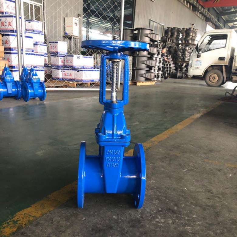 TKFM vale dn 50 water use soft connection rising stem slide cast iron sluice gate valve