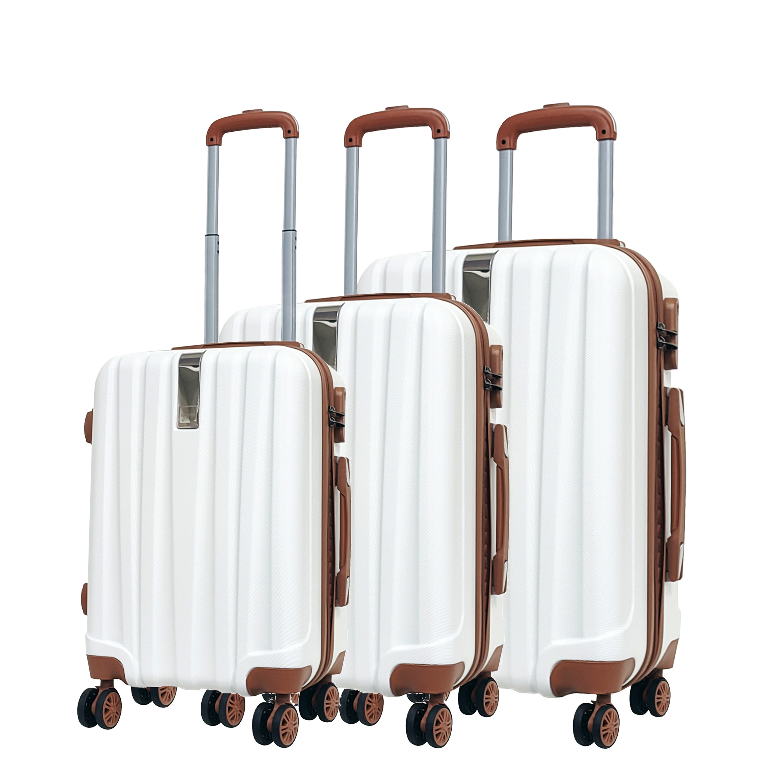 Customized Travel Luggage ABS Wholesale Suitcase 3 Pieces Set Luggage