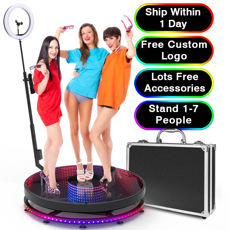 2022 Hot Sale New Portable Selfie 360 Spinner Degree Platform Business Video Photo Booth Camera Vending Machine 360 Photo Booth