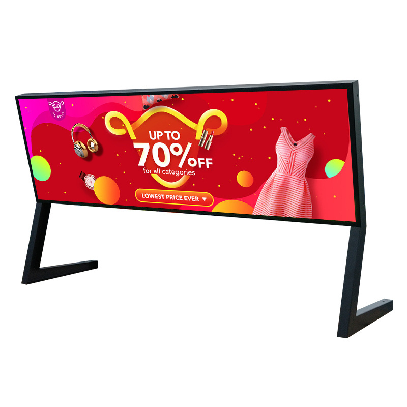 Lcd Bar Monitor Display 19 21 23 24 28 29 35 36 37 43 Inch Shelf Digital Signage Ultra-Wided Shelf