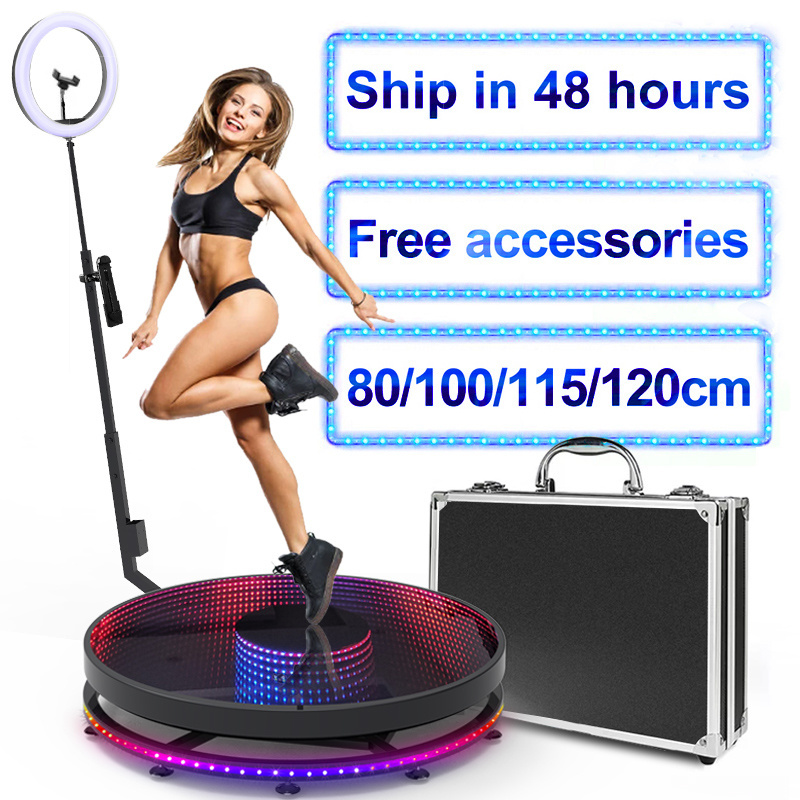 2022 Hot Sale New Portable Selfie 360 Spinner Degree Platform Business Video Photo Booth Camera Vending Machine 360 Photo Booth