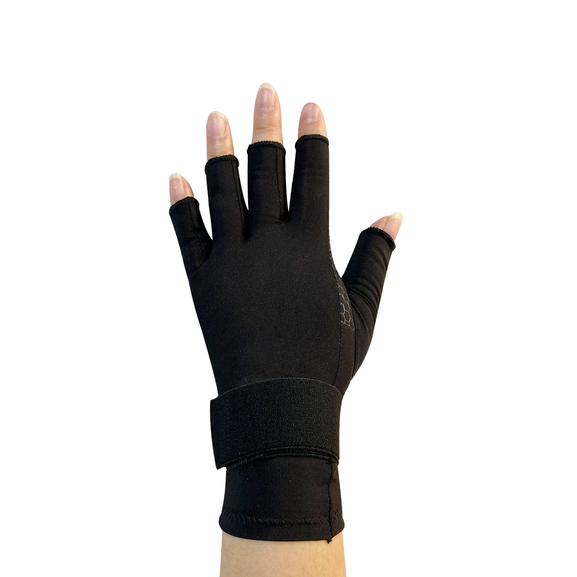 High Quality Hand Support Gloves Arthritis Tendonitis Carpal Tunnel Pain Relief Copper Half Finger Compression Gloves