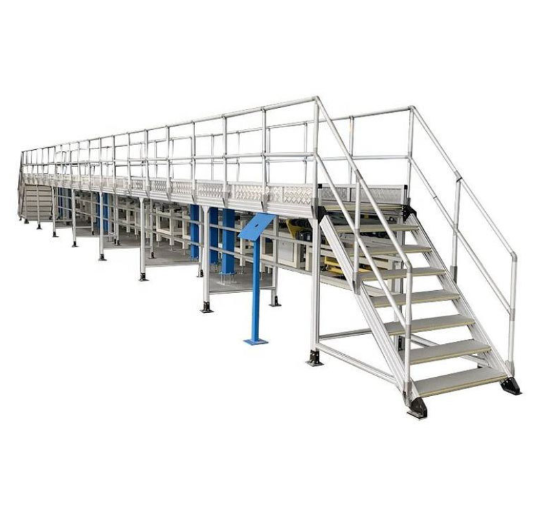 Factory aluminum singe and double side extension working high above the ground platforms ladders