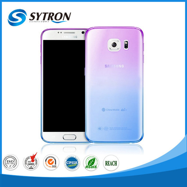 Utra thin soft TPU color changing cell phone case for Samsung Galaxy s7 edge