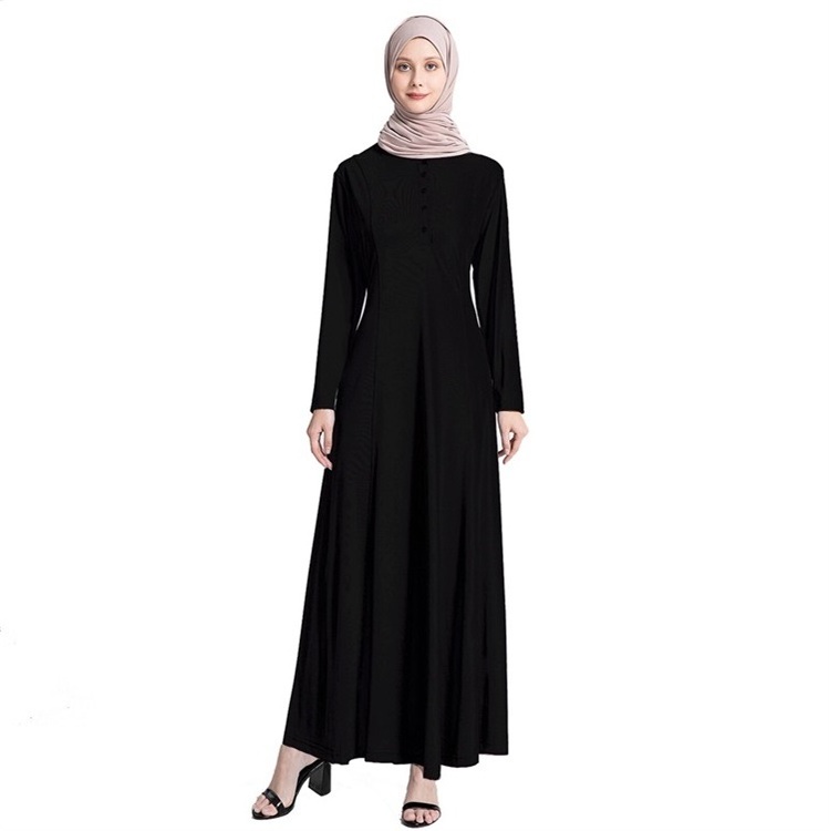 abaya robe solid color burqa Women's Muslim arab and islamic clothing women from china