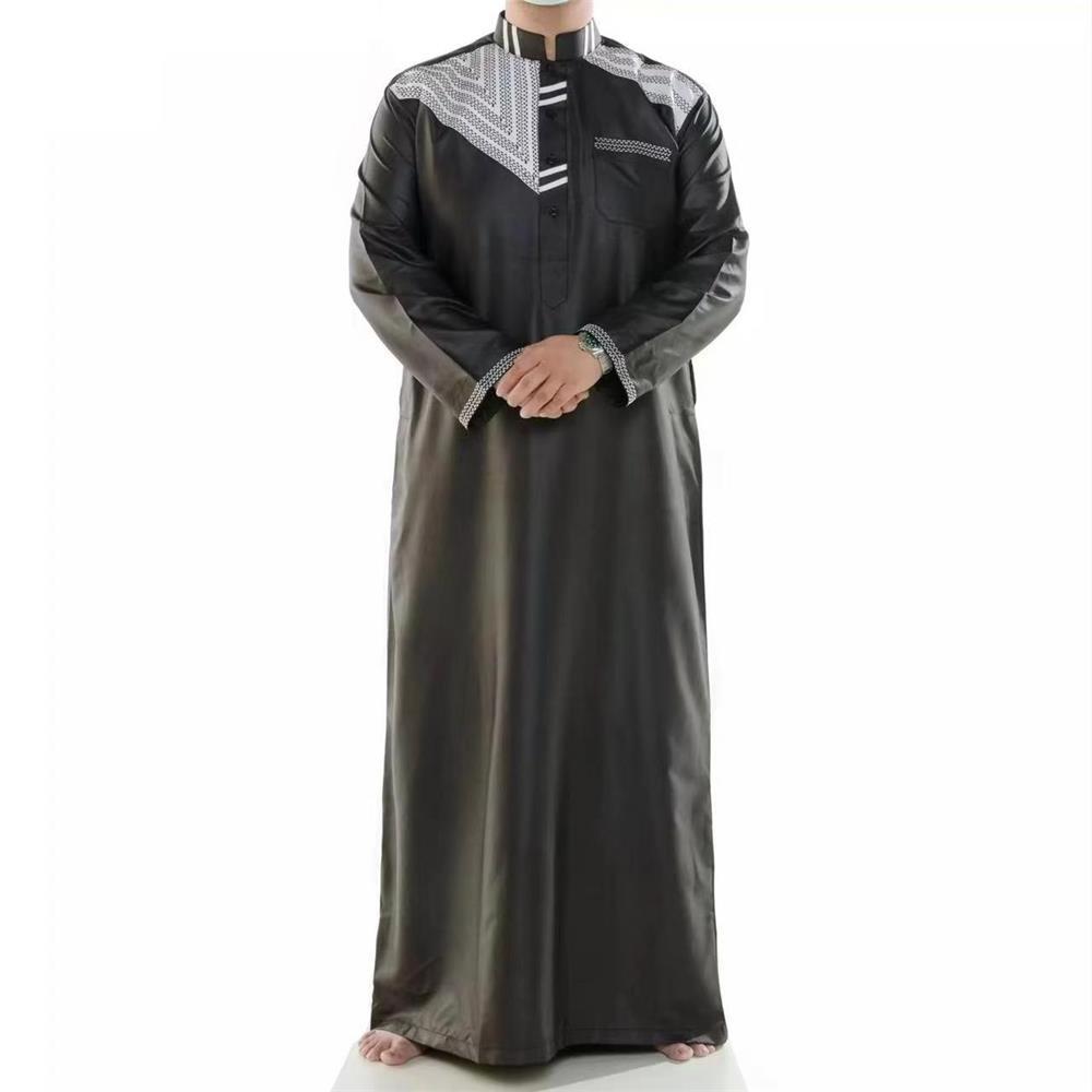 Latest wholesale muslim arab jubbah men's islamic clothing al aseel thobe oem