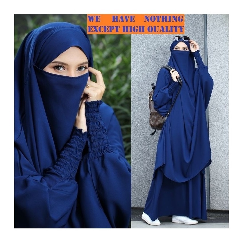 Wholesale women white burqa abaya robe Islamic Clothing women