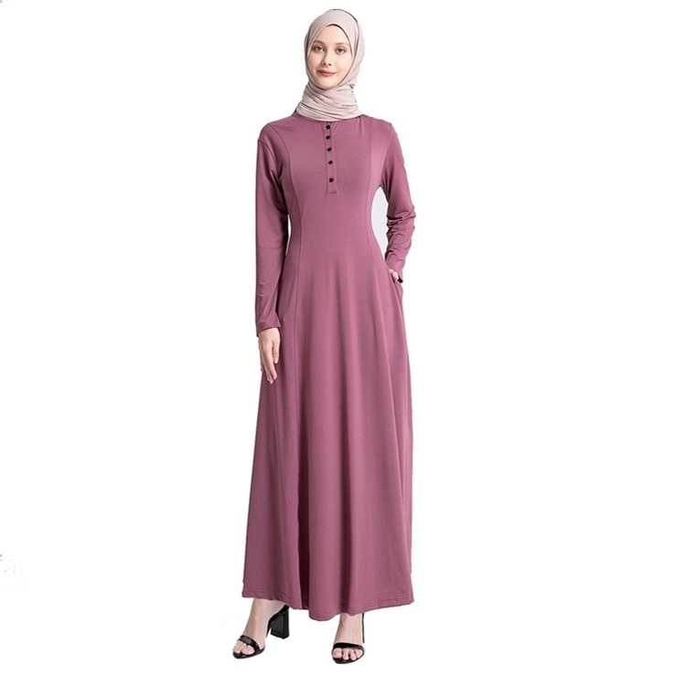 abaya robe solid color burqa Women's Muslim arab and islamic clothing women from china