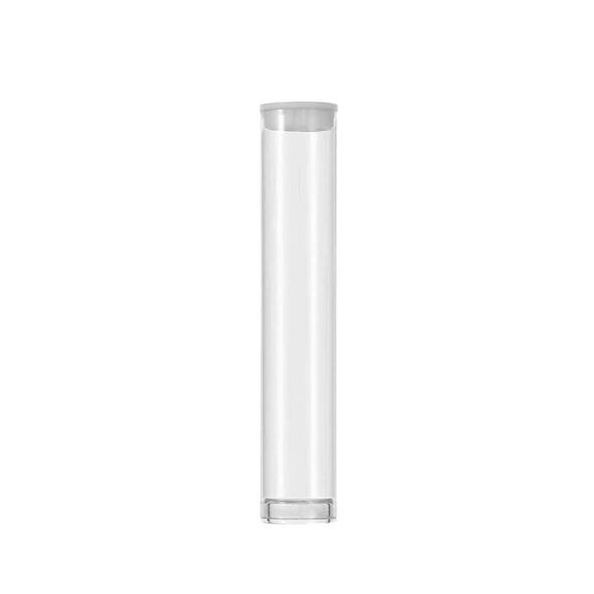 2022 childproof PVC plastic tube packaging Storage Pre Roll Empty clear plastic Tube with lid for cartridge