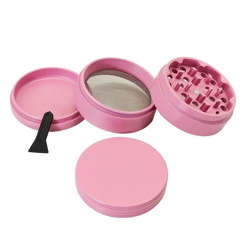 2022 New Macaron Color Ceramic Coated Herb crusher 4 Layer 63mm Alloy Mini herb grinder spice grinder tobacco grinder