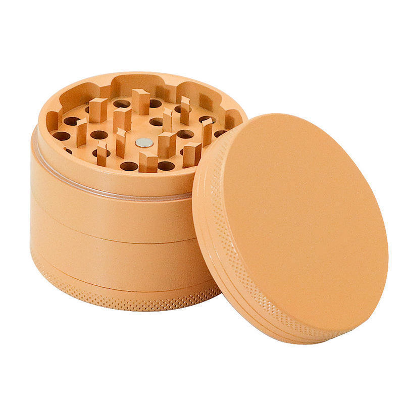 2022 New Macaron Color Ceramic Coated Herb crusher 4 Layer 63mm Alloy Mini herb grinder spice grinder tobacco grinder