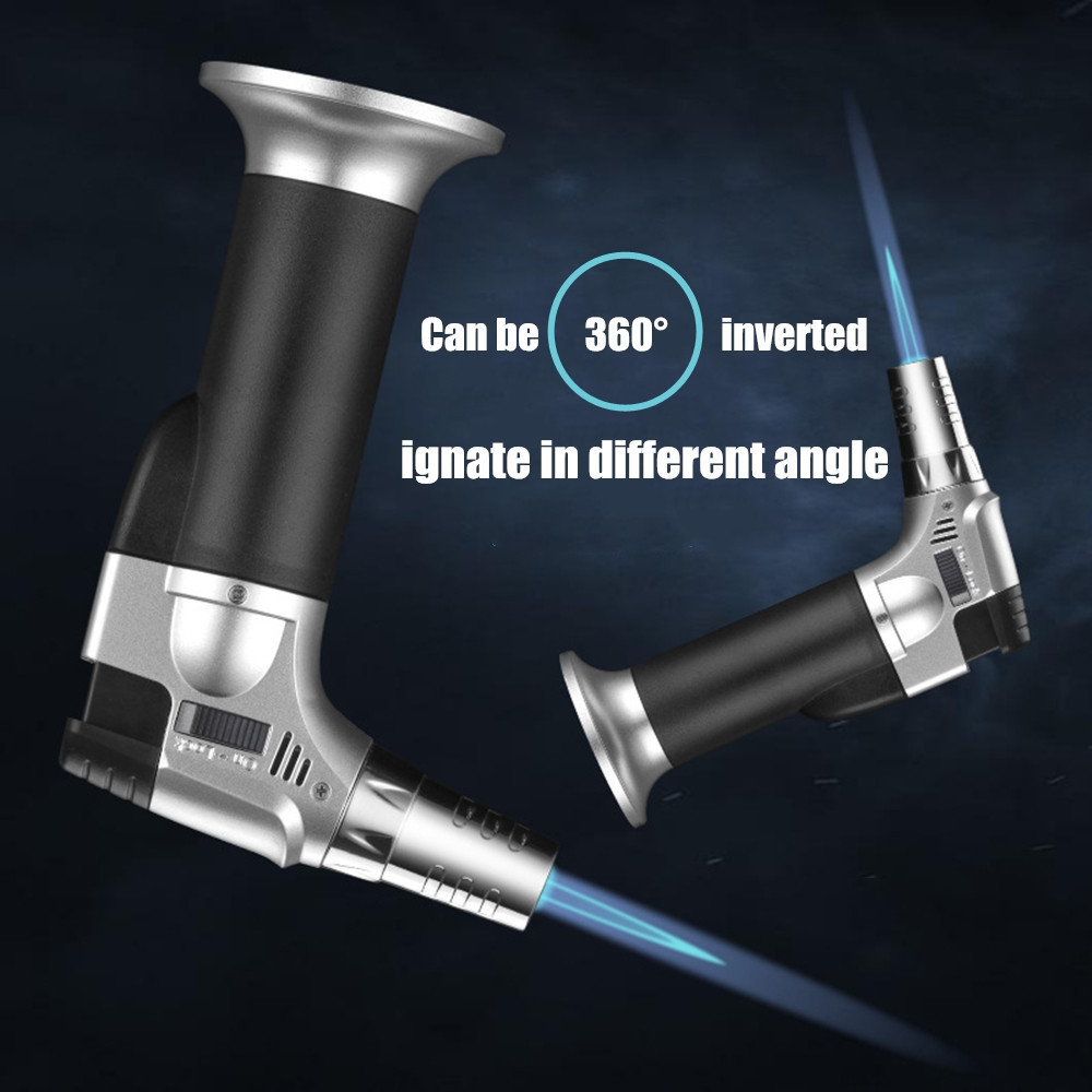 Classic design hot Cigarette Butane Cigar Lighter Windproof gas Jet flame Cigar Gun Torch Lighter