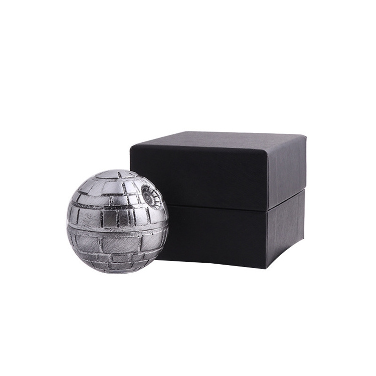 Hot sale Smoking Accessories 3Layers Zinc Alloy grinders herbal Death Metal star metal tobacco grinder