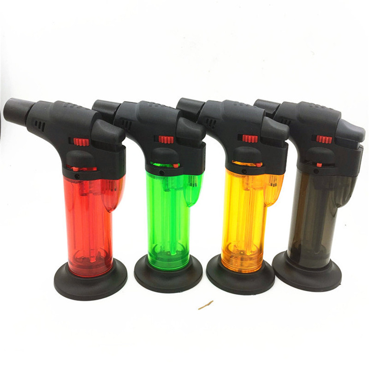 High temperature torch lighter flame Lock switch gun shaped Multiple uses jet torch lighter parts