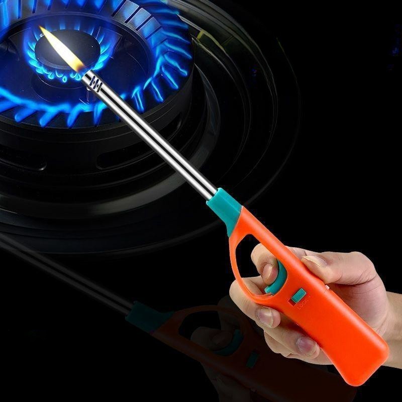 2023 factory 27cm/40cm length Outdoor Barbecue Gas lighter gun Natural flame Kitchen gas igniter for stove