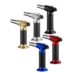 High Quality Metal Welding jet lighter Torch Flame Gun Butane Torch lighter Kitchen bbq jet flame torch lighter