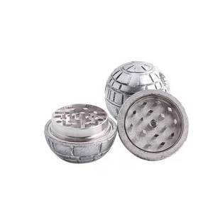 Hot sale Smoking Accessories 3Layers Zinc Alloy grinders herbal Death Metal star metal tobacco grinder