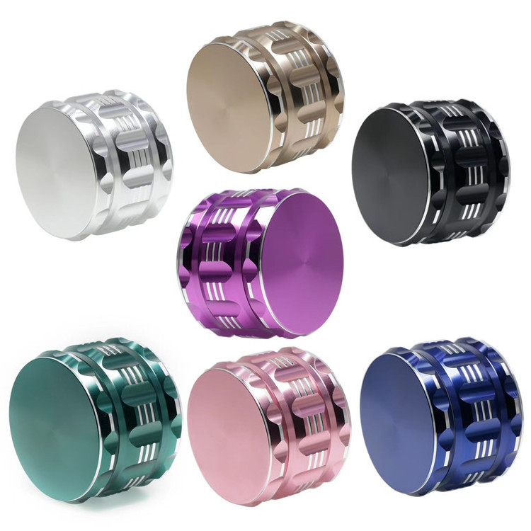 Smoking Accessories tobacco metal grinder 50mm 55mm 63mm 75mm 100mm Spice Grinder Aluminum Crusher Large metal Herb Grinder