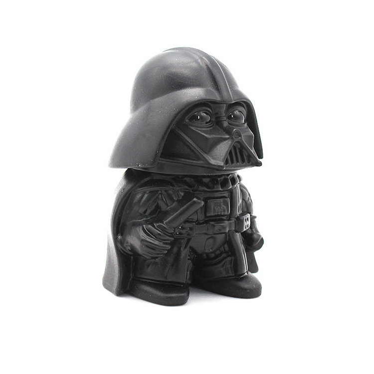 Hot Black Warrior metal Darth Vader herb grinder 3 Layer Metal Zinc Alloy Darth Vader smoking Manual Herbal Tobacco Grinder