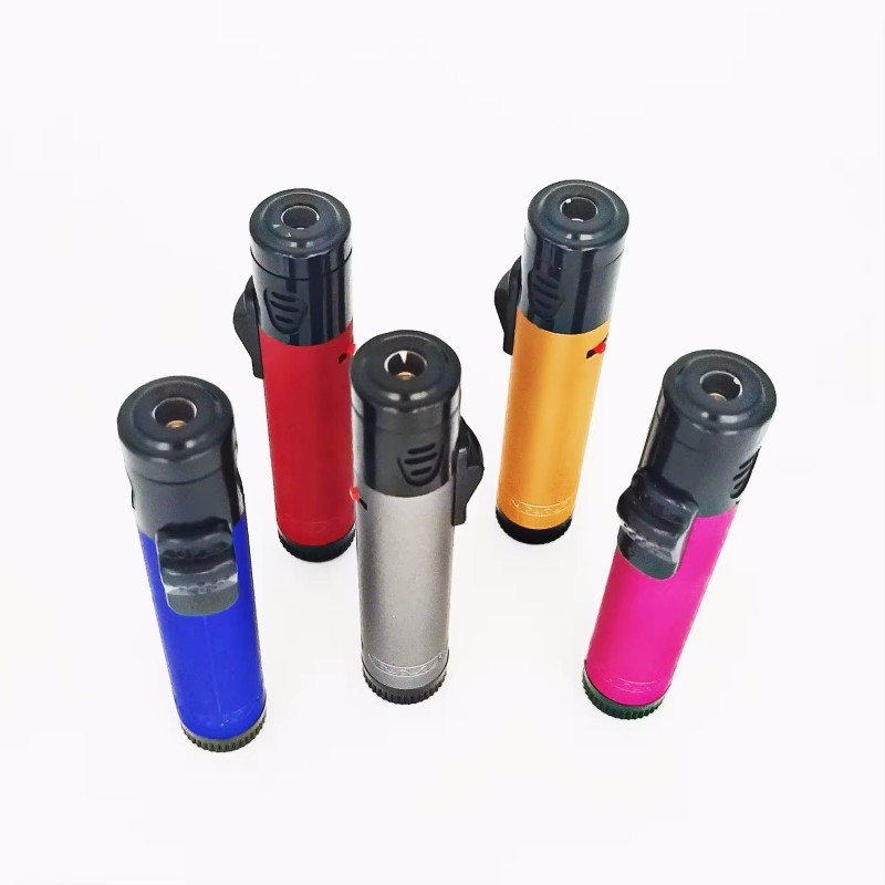 Powerful adjustable gas BBQ Jet flame Metal lighter BT-998 butane micro blue flame torch lighter