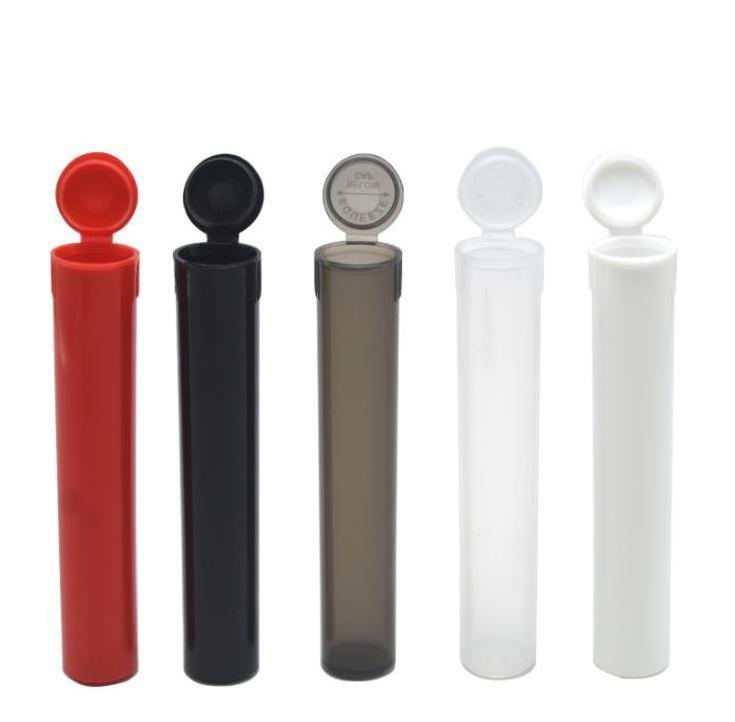 2021 Multi usage hot Wholesale Storage Tube Child Resistant 73mm length clear storage tube hard plastic tube packing