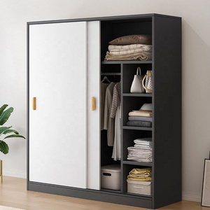 VIC Sliding door closet small household bedroom clothes storage cabinet for rent room wardrobe