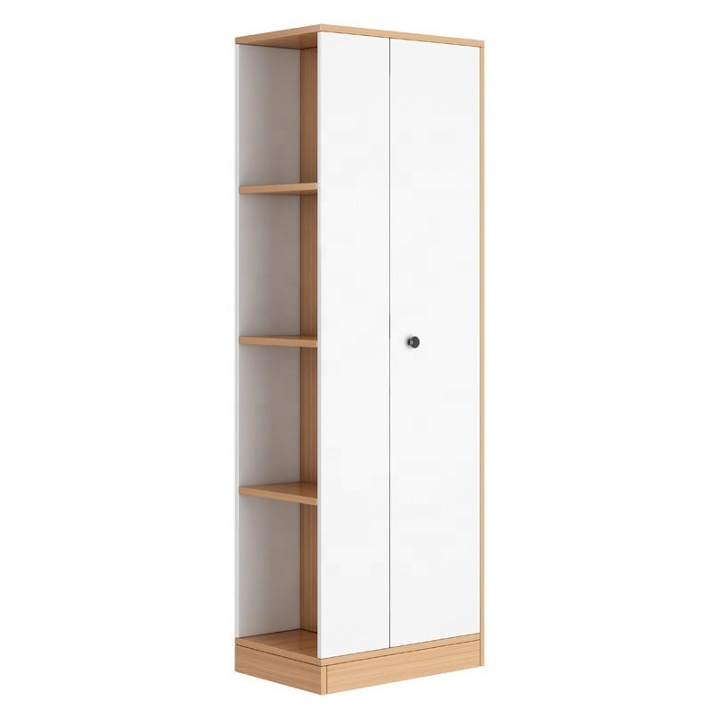 Single door wardrobe household bedroom rental room with small corner wardrobe covers an area of small simple assembly wardrobe