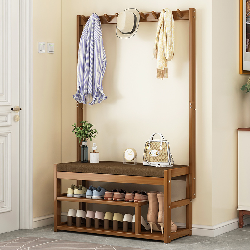 Multi-functional household door can sit on a shoe stool against the wall shoe Rack into the Household Simple Shoe cabinet