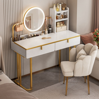 VIC Light luxury dressing table bedroom modern simple small advanced sense makeup table makeup mirror locker