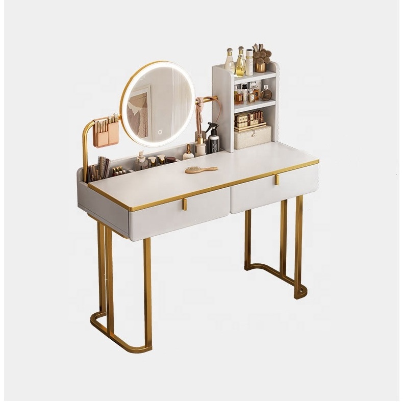 VIC Light luxury dressing table bedroom modern simple small advanced sense makeup table makeup mirror locker