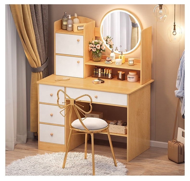 VIC Makeup table modern simple household bedroom small makeup table storage cabinet one simple dresser