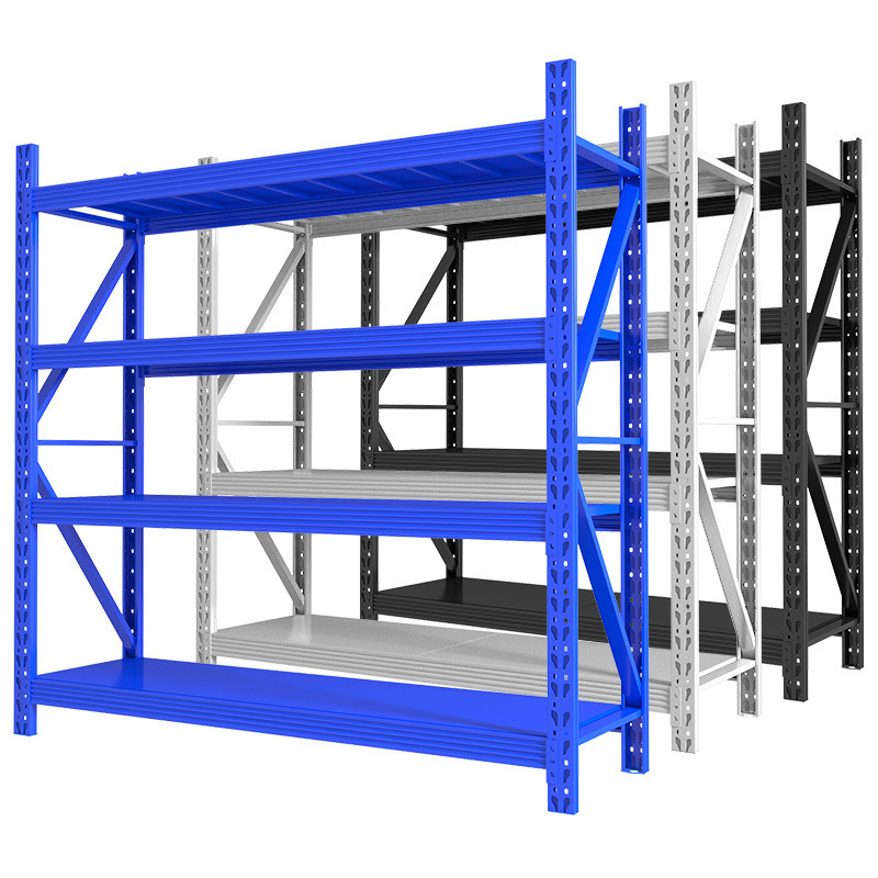 Factory Customized Metal Boltless Storage Racks Garage Shelving Units 5 Tier Warehouse Rack