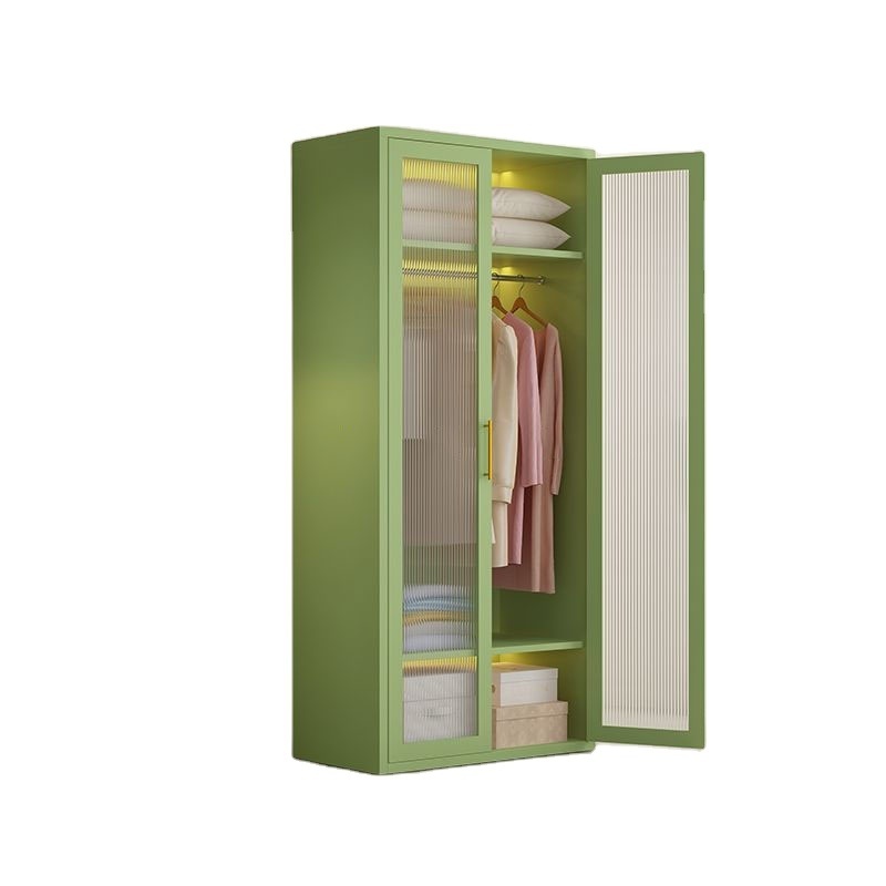 Muti-function Steel Cupboard Designs Double Door Metal Cupboard Furniture Bedroom Steel Wardrobe Wardrobe Storage Clothes