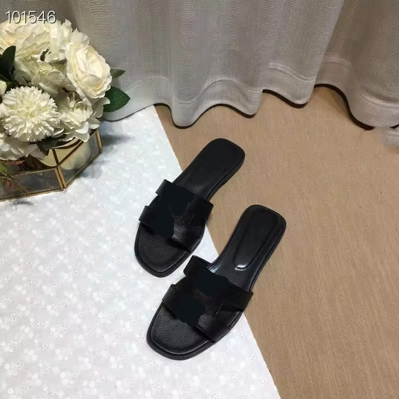 Branded Designer Women H Slippers Brand Flipflops Fashion Outdoor Ladies Slippers Flat Women Sandals