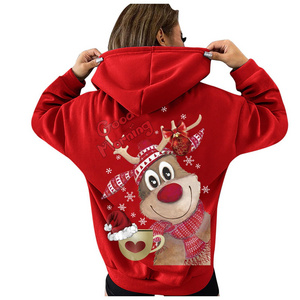 Custom christmas hoodies family festival cotton men's hoodies functional casual sweatshirts hoodie christmas clothing