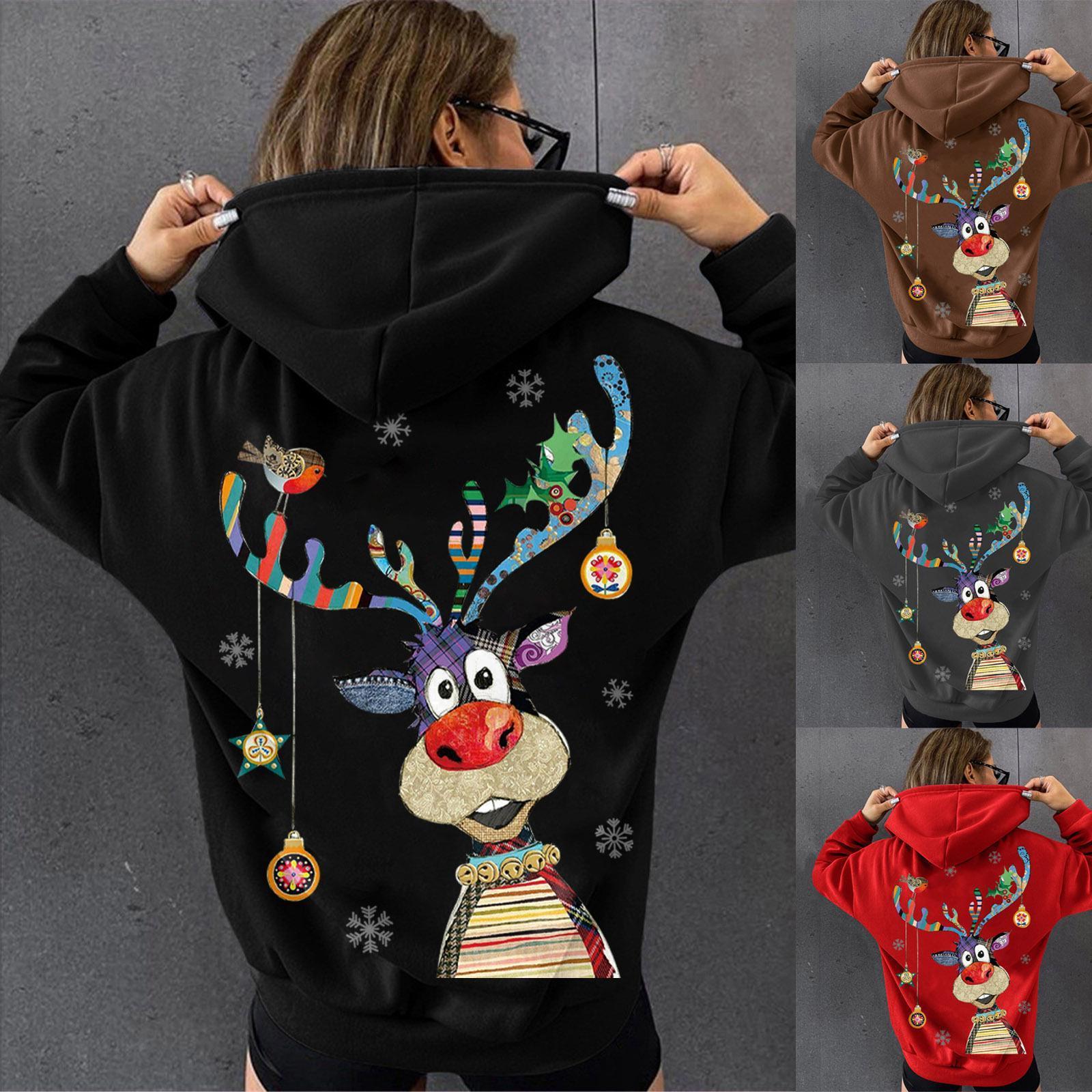 Custom christmas hoodies family festival cotton men's hoodies functional casual sweatshirts hoodie christmas clothing