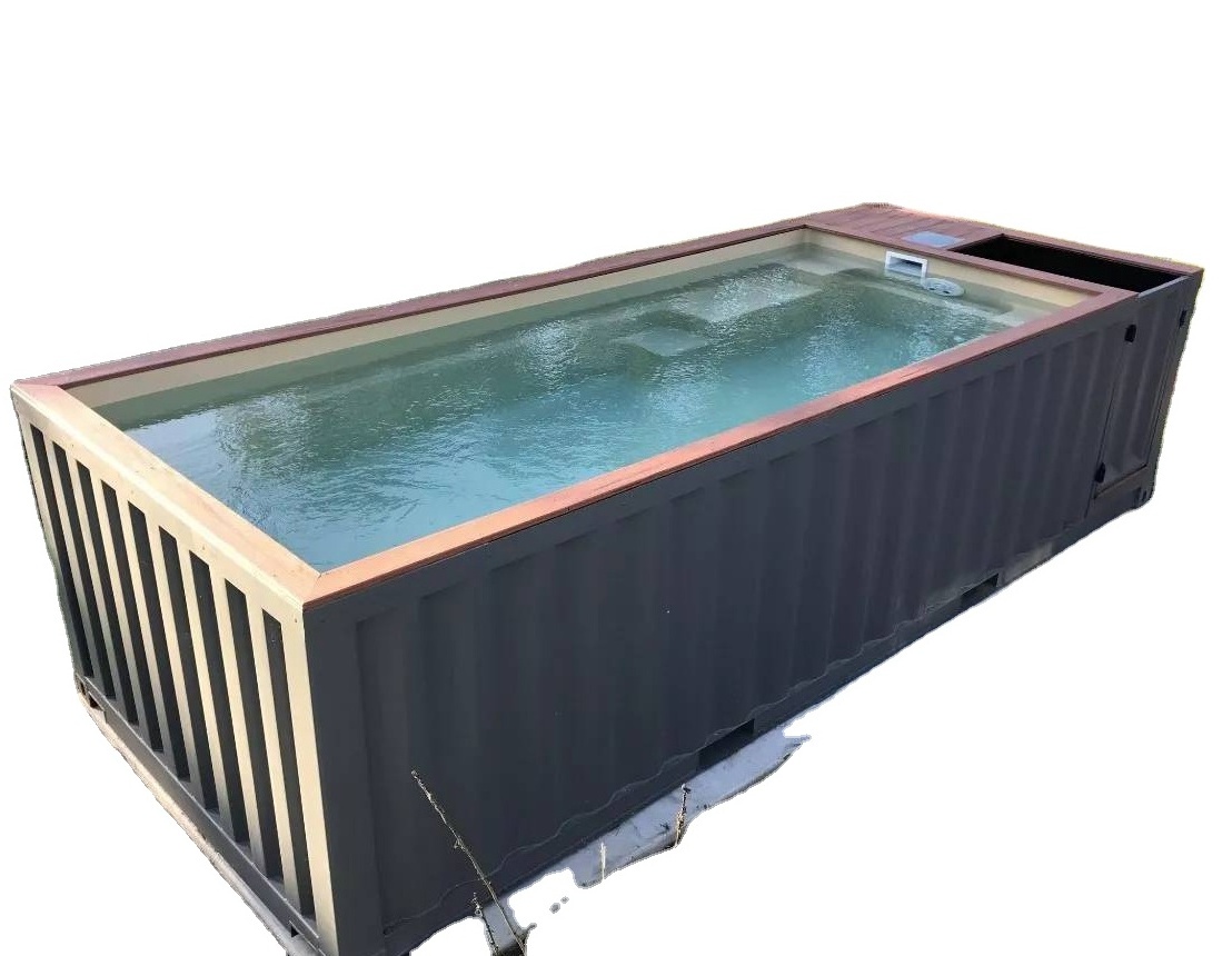 Convenient Prefab Container House 40 Container Swimming Pool Portable and Easy-to-Assemble Pool