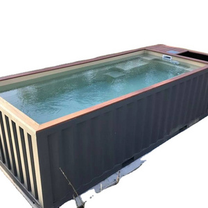 Convenient Prefab Container House 40 Container Swimming Pool Portable and Easy-to-Assemble Pool