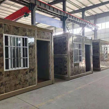 Camouflage Colors Good Price Portable Foldable Container House Easy Transportation Easy Assembly Foldable Container Home