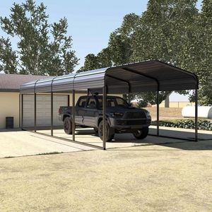 Strong Aluminum Frame Hug Carport with Polycarbonate Board Canopy for Car Garage Shelter Pavilion Type