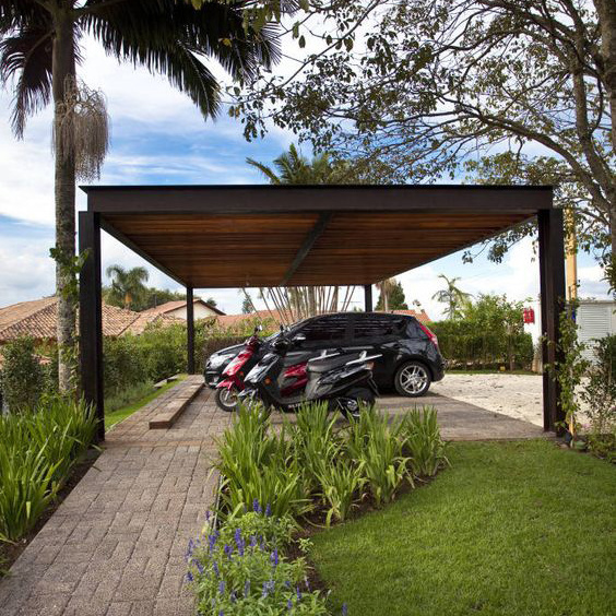 Strong Aluminum Frame Hug Carport with Polycarbonate Board Canopy for Car Garage Shelter Pavilion Type