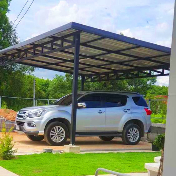 Strong Aluminum Frame Hug Carport with Polycarbonate Board Canopy for Car Garage Shelter Pavilion Type