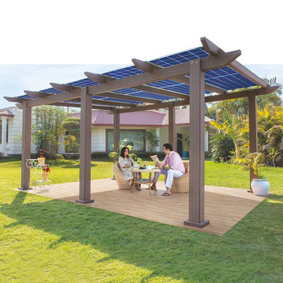 Outdoor pergola garden free standing waterproof pavilion gazebo with sides