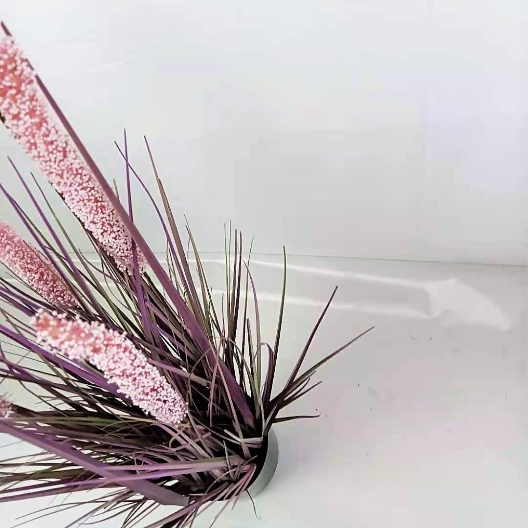 large tall dried artificial potted plant artificial pampas onion grass bonsai for decoration pvc artificial reed grass