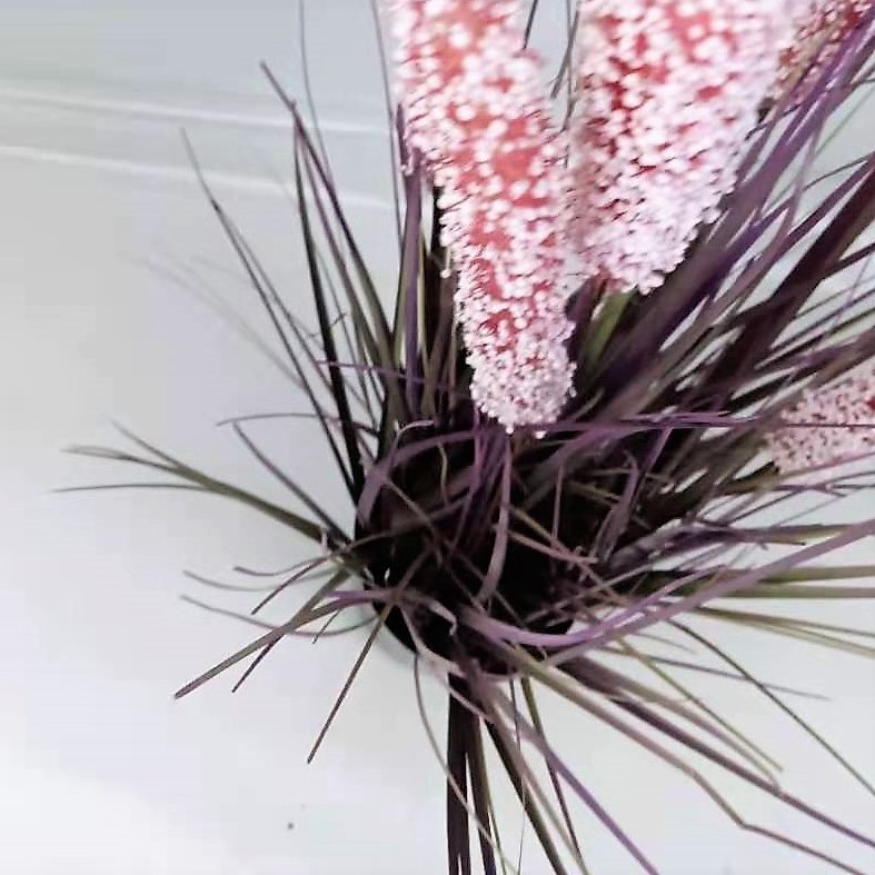 large tall dried artificial potted plant artificial pampas onion grass bonsai for decoration pvc artificial reed grass