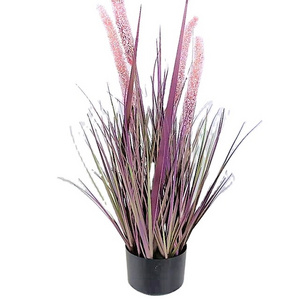 large tall dried artificial potted plant artificial pampas onion grass bonsai for decoration pvc artificial reed grass