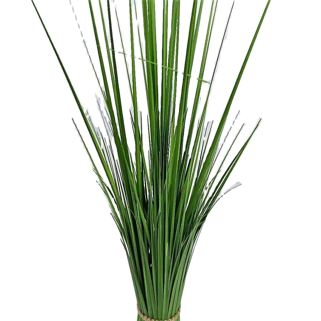 Outdoor UV Resistant Artificial Grass Faux Shrubs Greenery Plants Artificial Tall Onion Grass for Home Garden Decoration Plastic